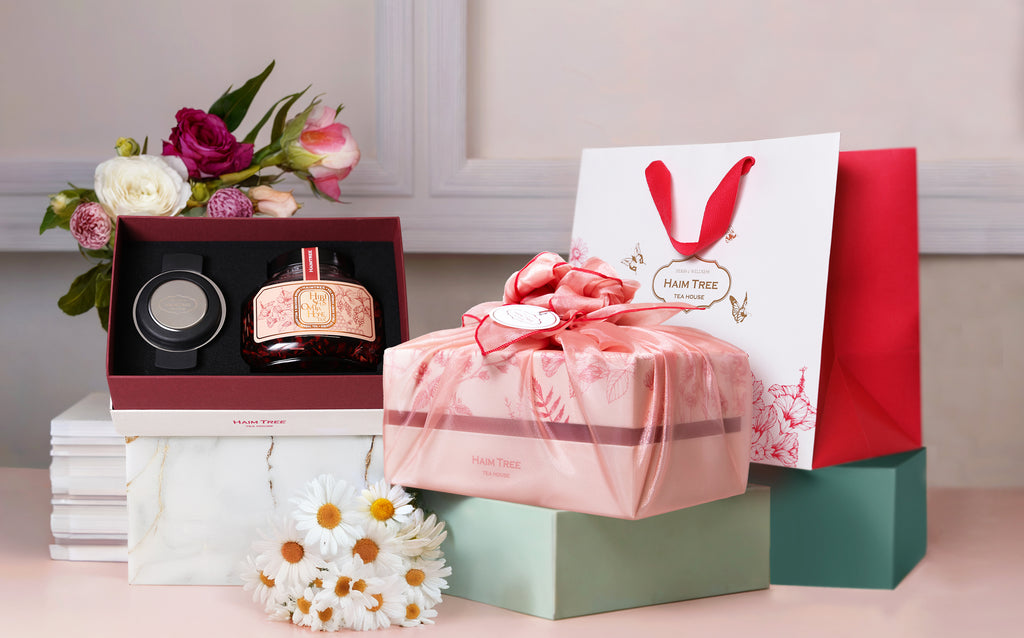 Haim Tree : Hibiscus Omija Honey Tea (Red Honey) Gift Set